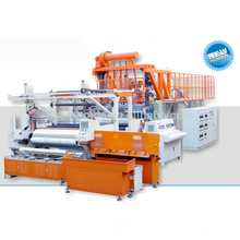 fully automatic high speed three layer or five layer 1500 mm pe stretch film machinery
